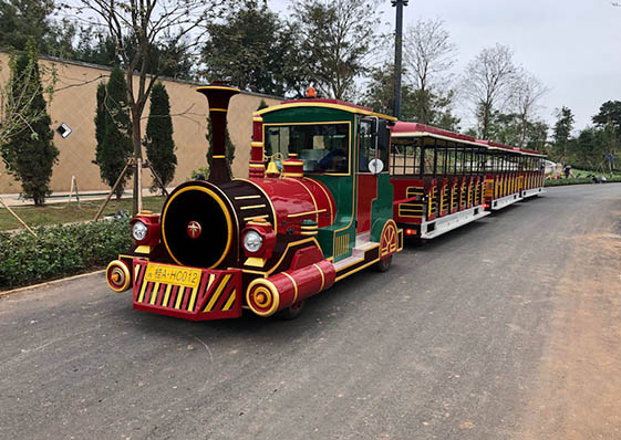 無軌锂電池觀光小火車