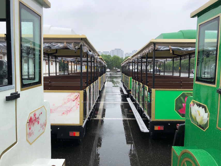 色彩非常绚丽的观光火车（全彩车厢）