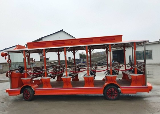 23座观光车-侧面图